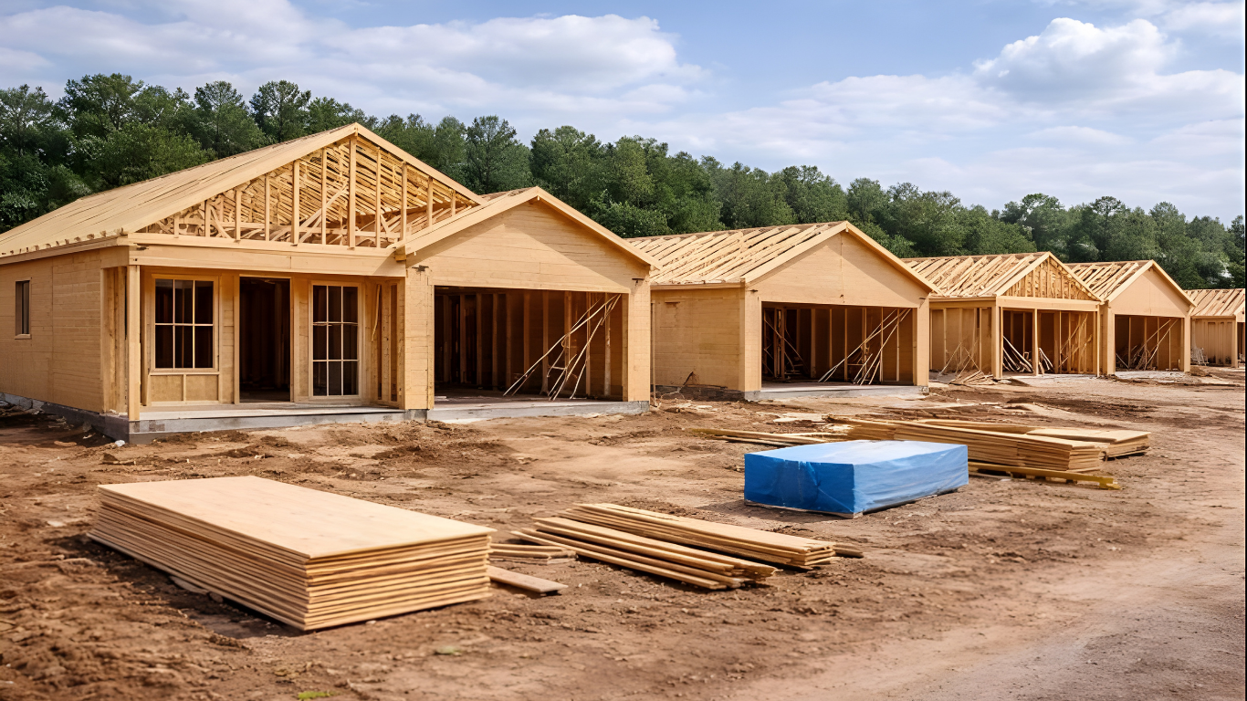 New construction homes under development